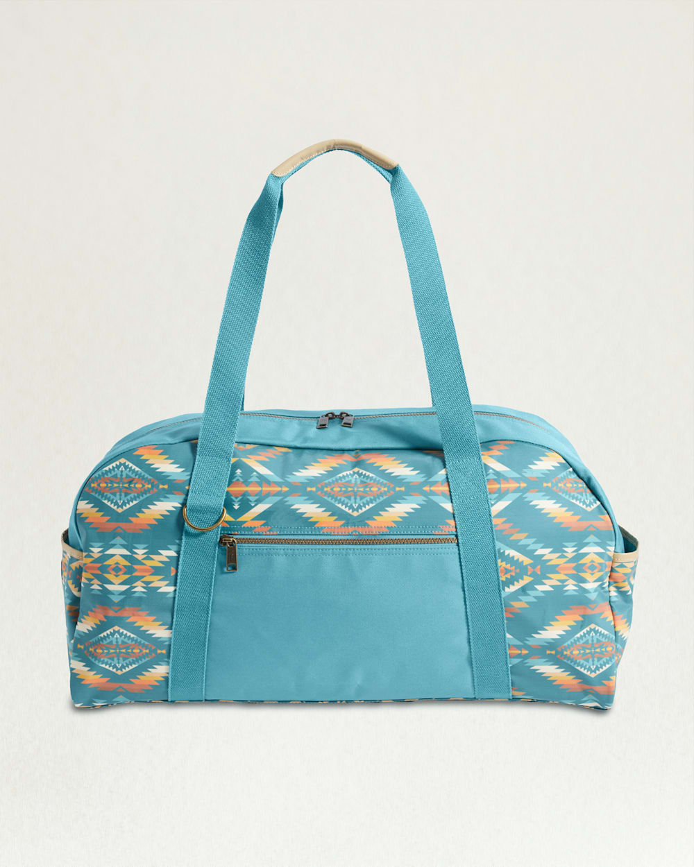 ALTERNATE VIEW OF SUMMERLAND BRIGHT CANOPY CANVAS WEEKENDER IN TURQUOISE image number 2