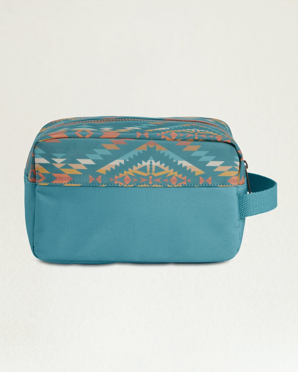 ALTERNATE VIEW OF SUMMERLAND BRIGHT CANOPY CANVAS CARRYALL POUCH IN TURQUOISE image number 2