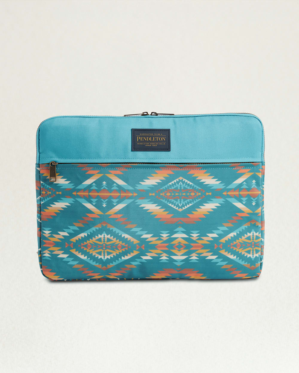 SUMMERLAND BRIGHT CANOPY CANVAS LAPTOP CASE IN TURQUOISE image number 1