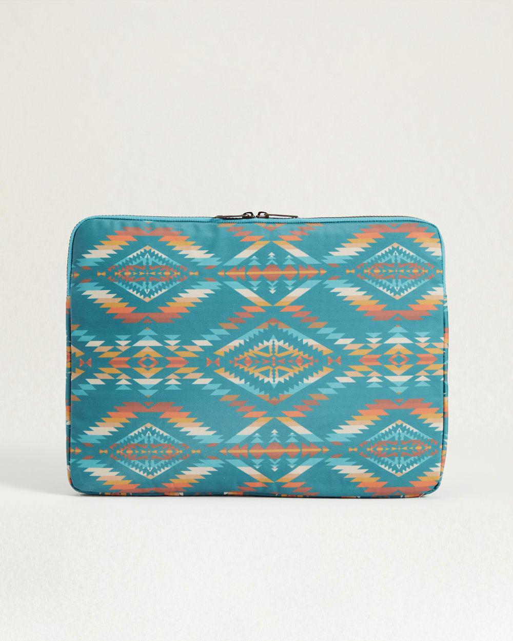 ALTERNATE VIEW OF SUMMERLAND BRIGHT CANOPY CANVAS LAPTOP CASE IN TURQUOISE image number 2