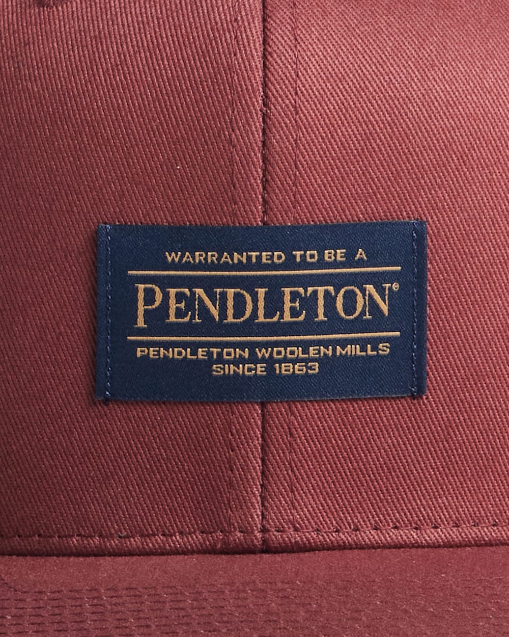 ALTERNATE VIEW OF LOGO FLAT BRIM HAT IN MAROON image number 3