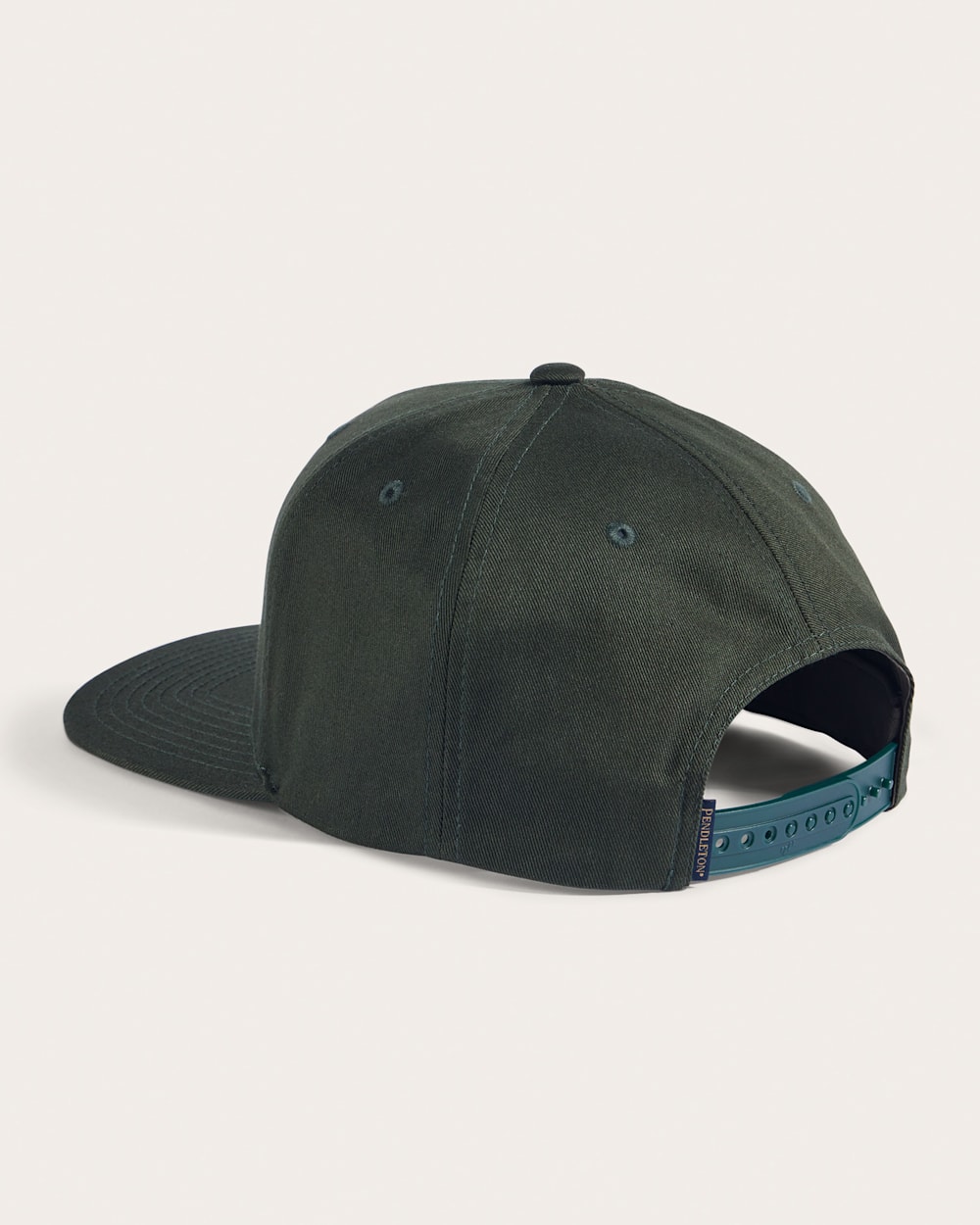 ALTERNATE VIEW OF LOGO FLAT BRIM HAT IN FOREST GREEN image number 2
