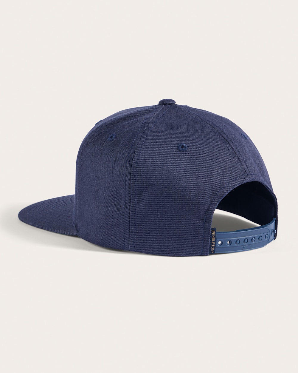 ALTERNATE VIEW OF LOGO FLAT BRIM HAT IN NAVY image number 2