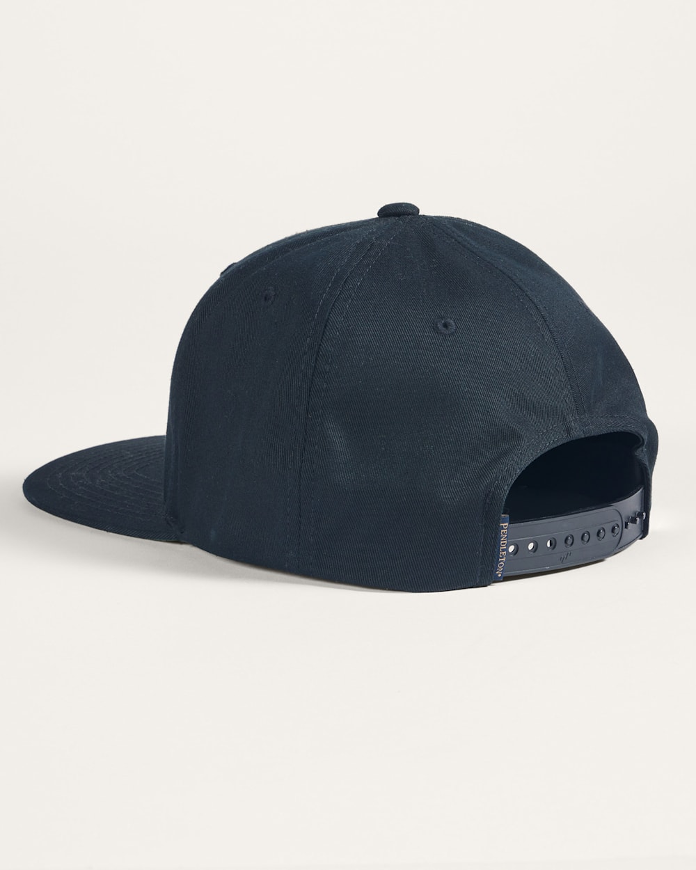 ALTERNATE VIEW OF LOGO FLAT BRIM HAT IN BLACK image number 2