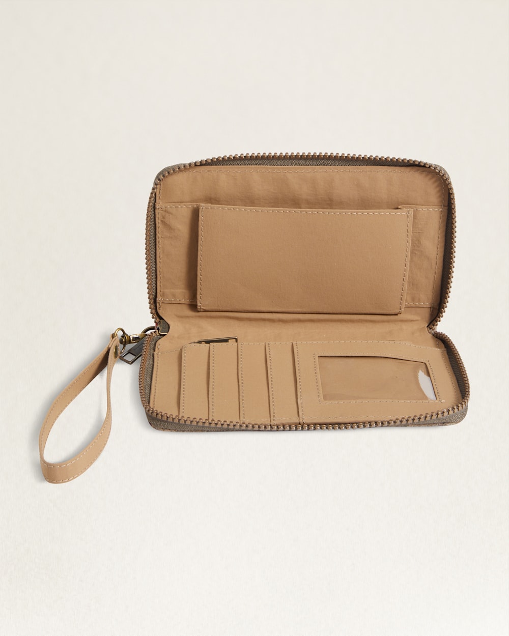 ALTERNATE VIEW OF HIGHLAND PEAK SMARTPHONE WALLET IN TAN MULTI image number 3