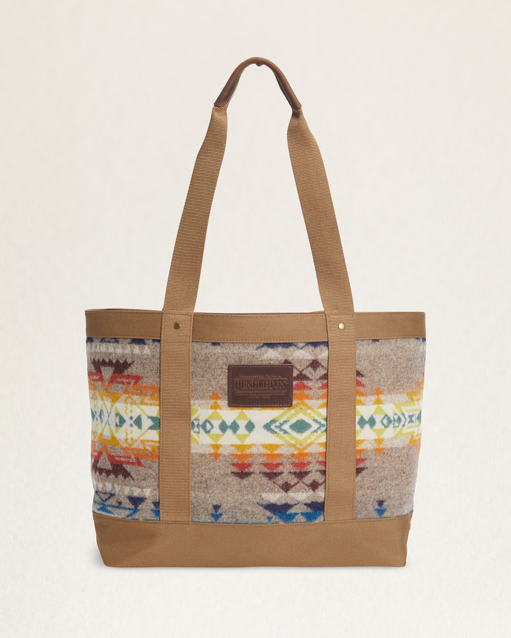 HIGHLAND PEAK ZIP TOTE IN TAN MULTI image number 1