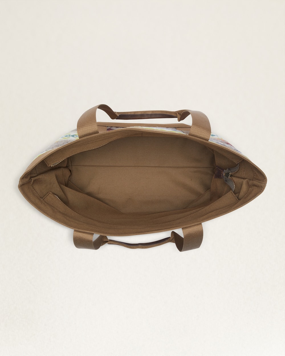 ALTERNATE VIEW OF HIGHLAND PEAK ZIP TOTE IN TAN MULTI image number 3