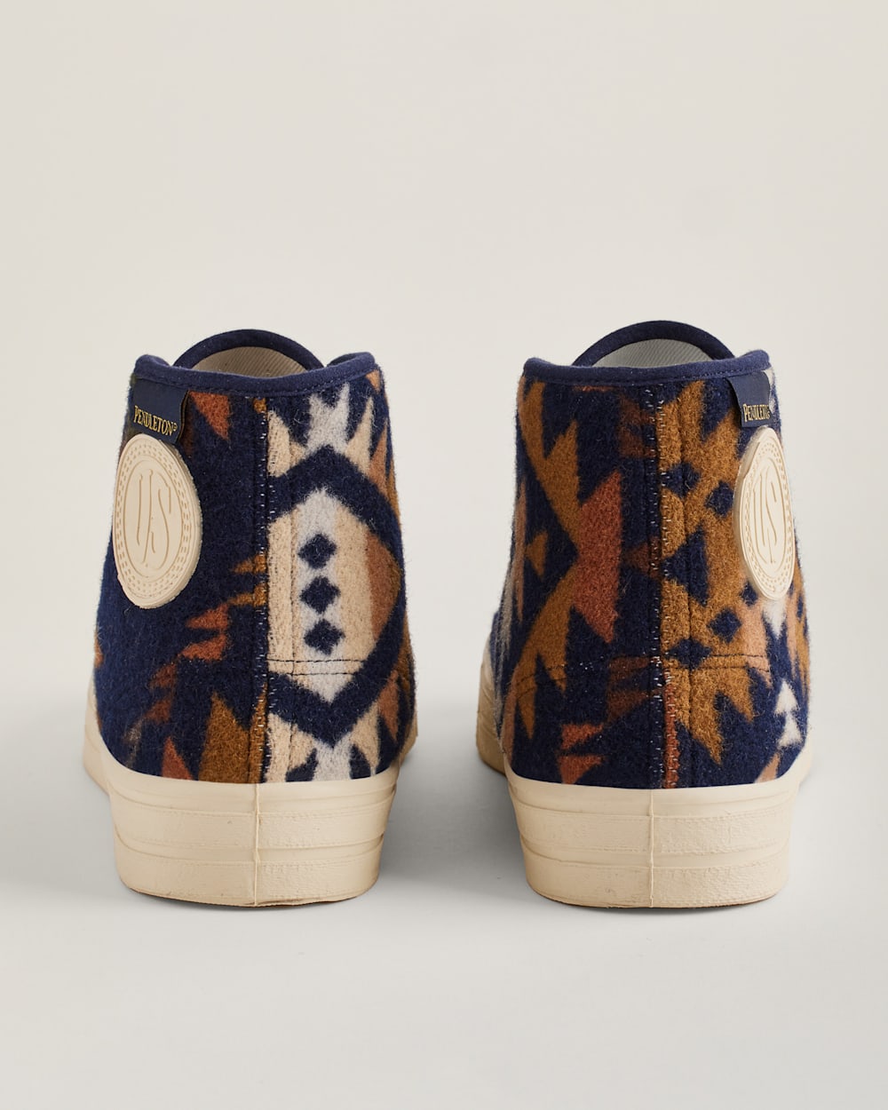 ALTERNATE VIEW OF US RUBBER CO X PENDLETON MISSION TRAIL HIGH TOPS IN NAVY image number 3