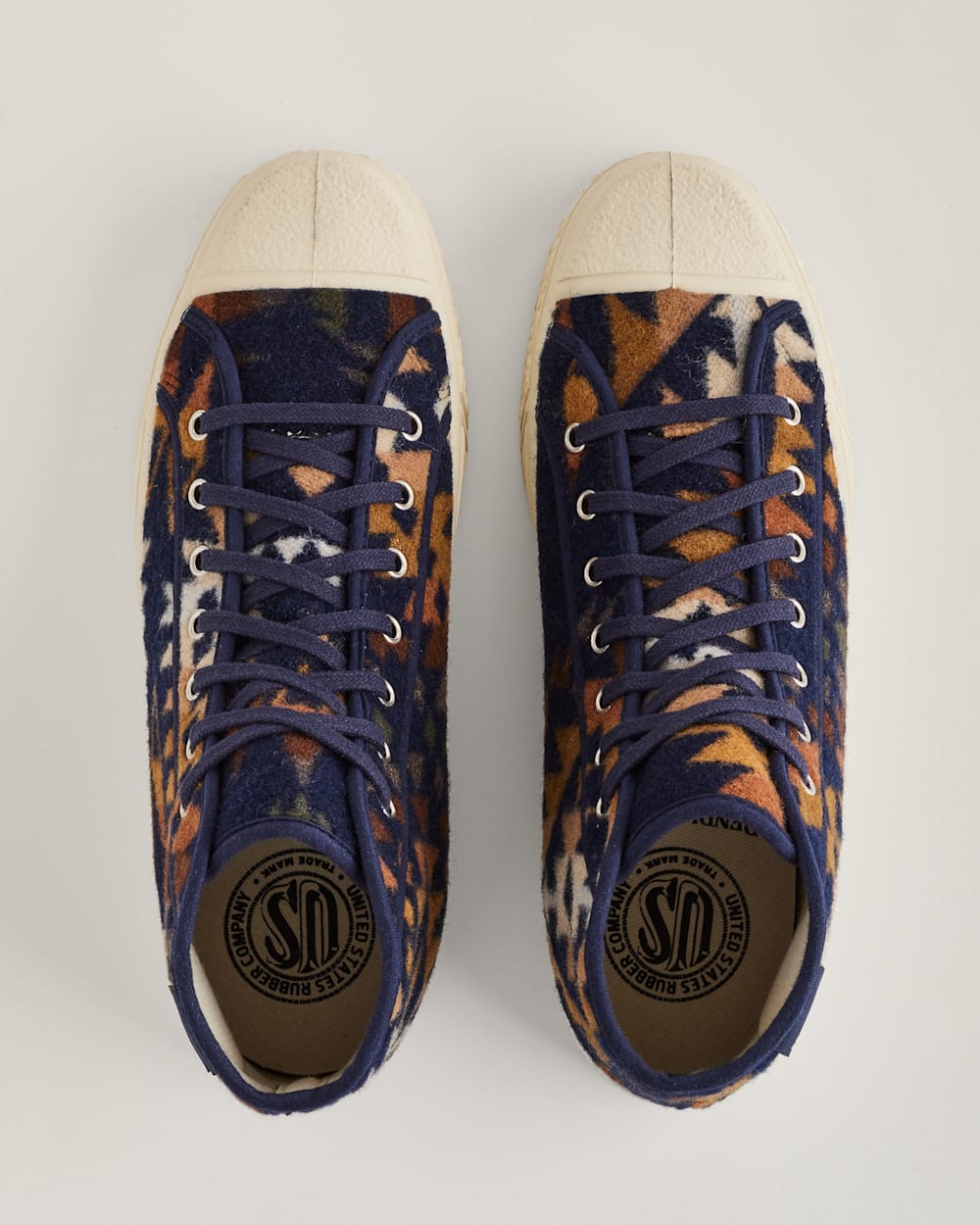 ALTERNATE VIEW OF US RUBBER CO X PENDLETON MISSION TRAIL HIGH TOPS IN NAVY image number 4