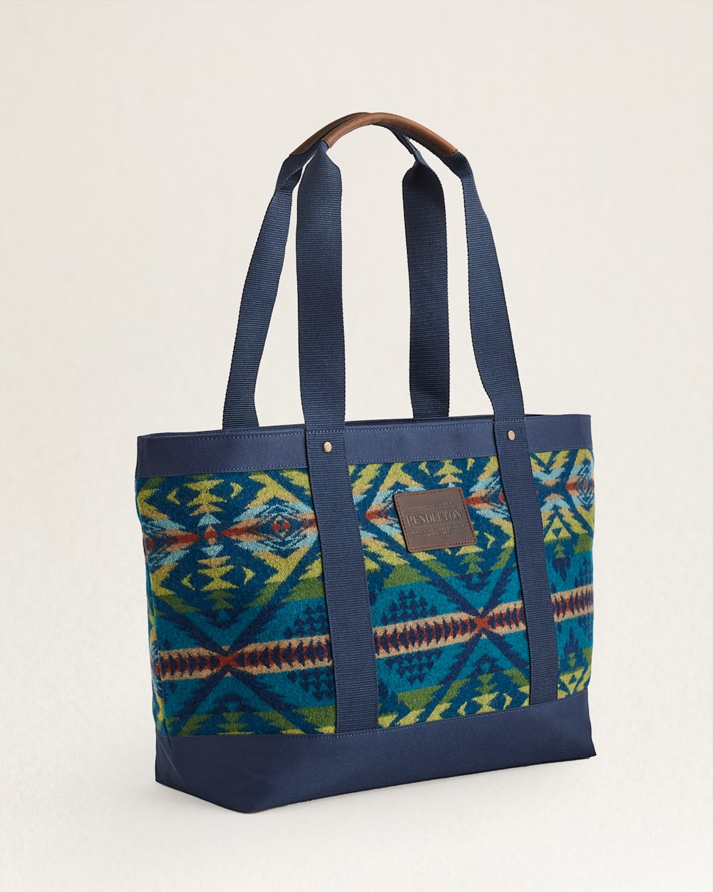 ALTERNATE VIEW OF DIAMOND DESERT ZIP TOTE IN BLUE MULTI image number 2