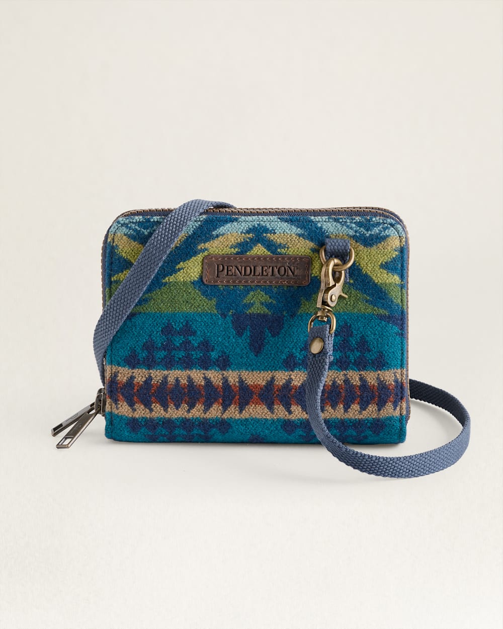 DIAMOND DESERT CROSSBODY ORGANIZER IN BLUE MULTI image number 1