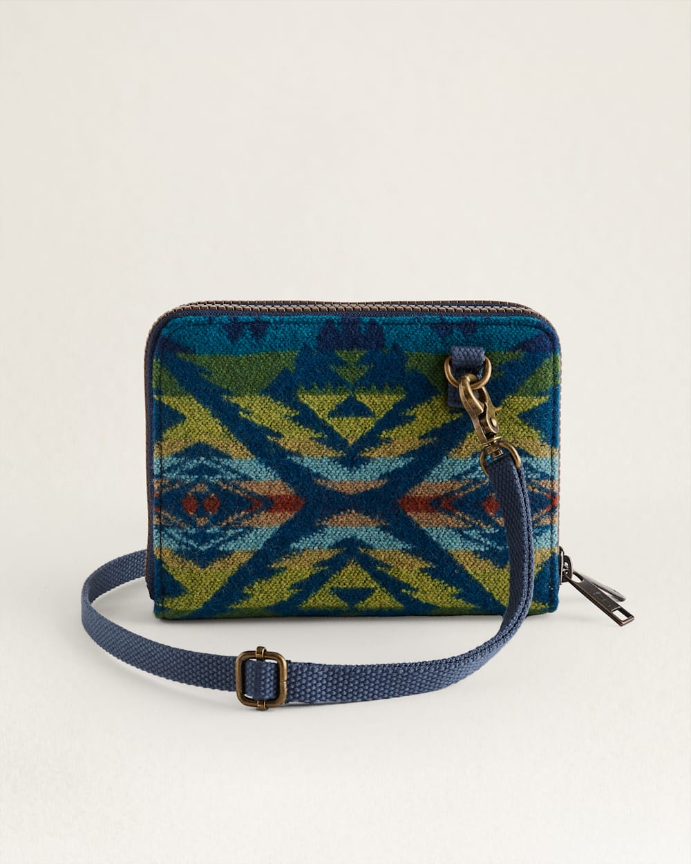 ALTERNATE VIEW OF DIAMOND DESERT CROSSBODY ORGANIZER IN BLUE MULTI image number 2