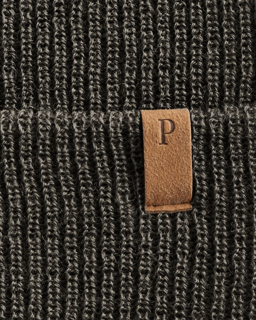 ALTERNATE VIEW OF WOOL WATCH CAP IN CHARCOAL image number 2