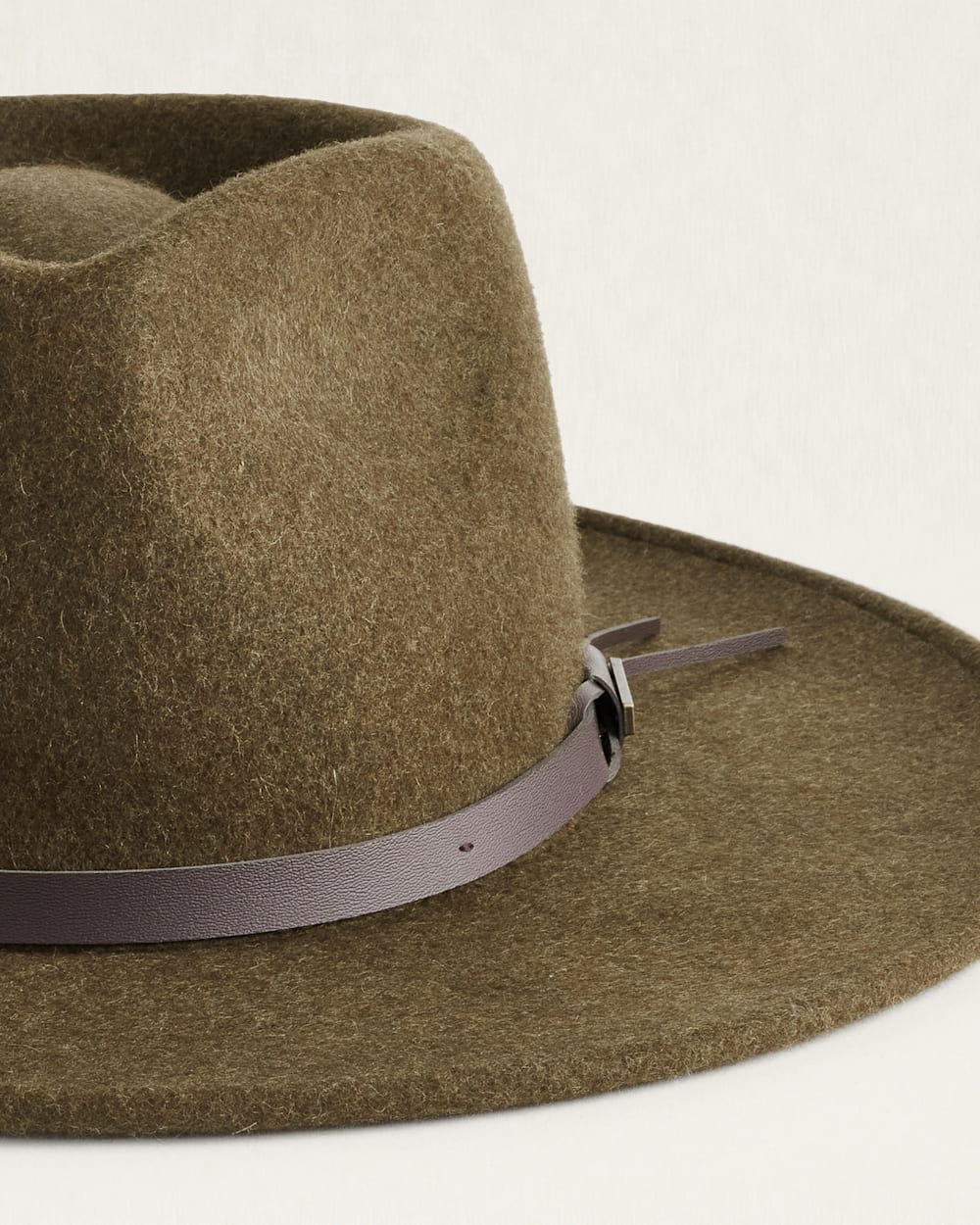 ALTERNATE VIEW OF RANGER WOOL FELT HAT IN HEATHER OLIVE image number 2