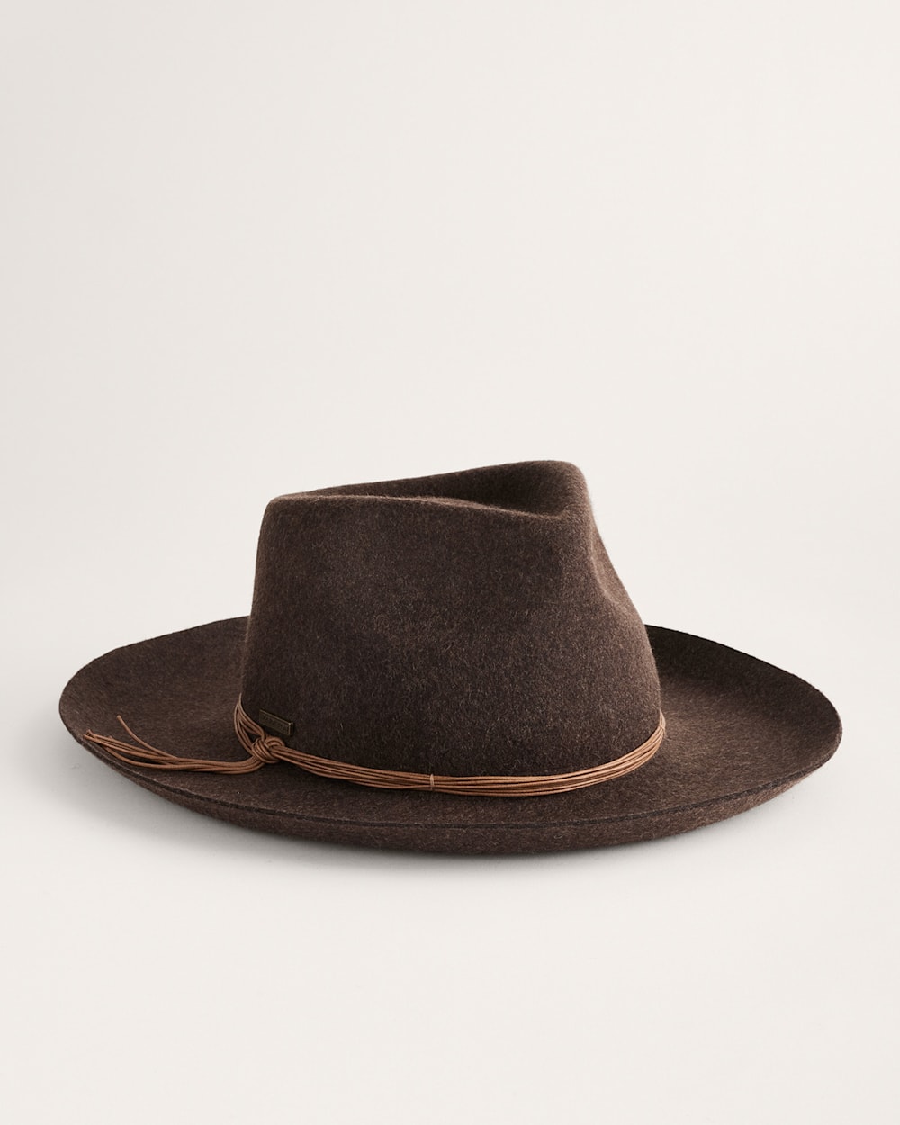 CASSANDRA WOOL FELT HAT IN HEATHER BROWN image number 1