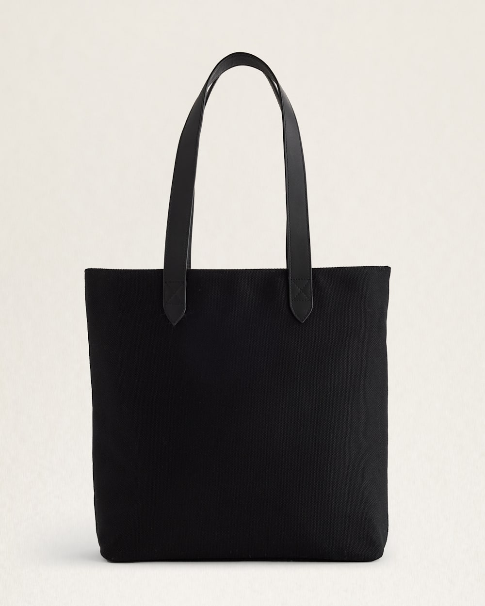 ALTERNATE VIEW OF ROCK POINT WOOL/LEATHER MARKET TOTE IN BLACK image number 3