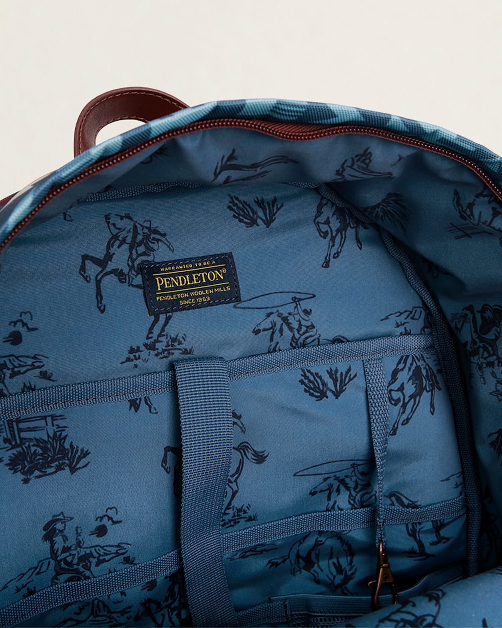 ALTERNATE VIEW OF CARICO LAKE TRAVEL BACKPACK IN BLUE image number 2