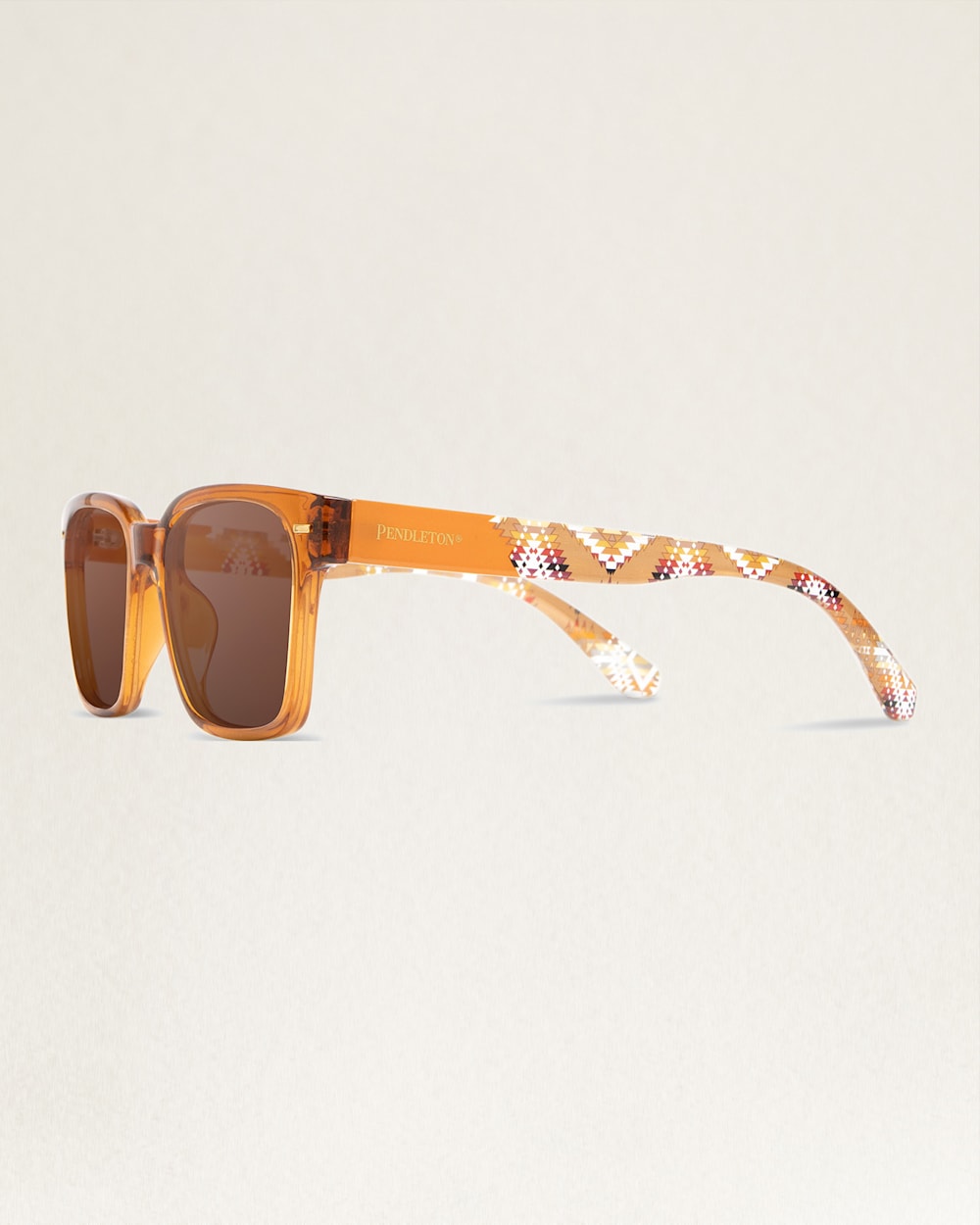 ALTERNATE VIEW OF SHWOOD X PENDLETON COBY POLARIZED SUNGLASSES IN BROWN CRYSTAL/TRAIL image number 3