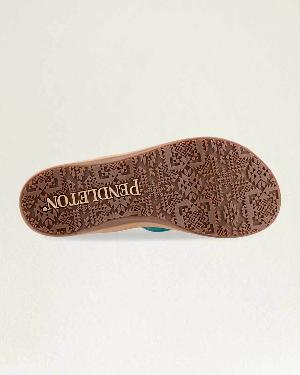 ALTERNATE VIEW OF WOMENS CARICO LAKE FLIP FLOPS IN TURQUOISE image number 2