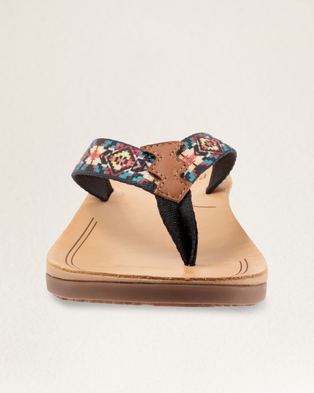 WOMENS CARICO LAKE FLIP FLOPS IN BLACK image number 1