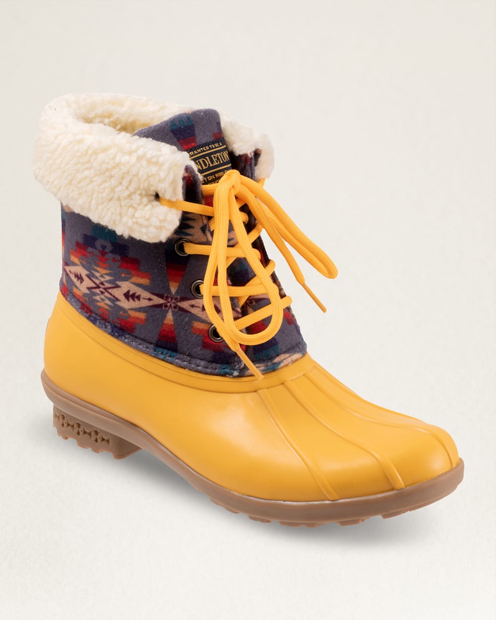 ALTERNATE VIEW OF WOMENS TUCSON DUCK MID BOOT IN YELLOW image number 6