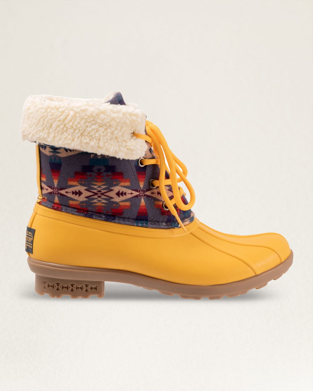 ALTERNATE VIEW OF WOMENS TUCSON DUCK MID BOOT IN YELLOW image number 7