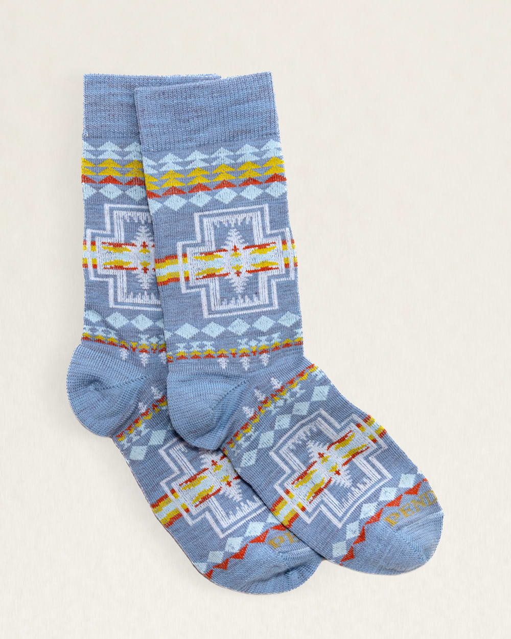 KIDS HARDING CREW SOCKS IN BLUE MULTI image number 1