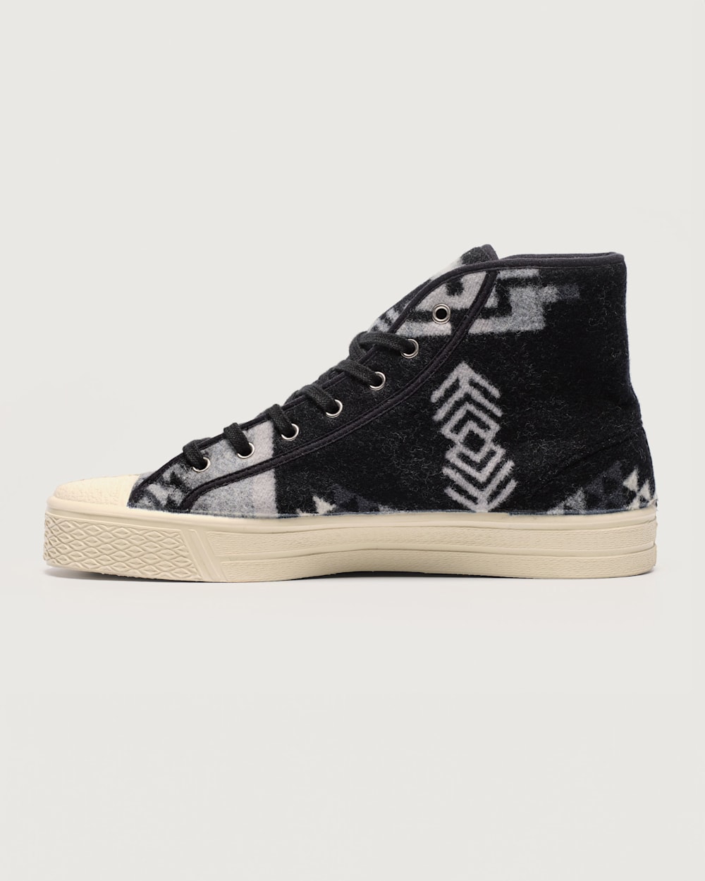 ALTERNATE VIEW OF US RUBBER CO X PENDLETON GREY SCALE HIGH TOPS IN GREY/BLACK MULTI image number 5