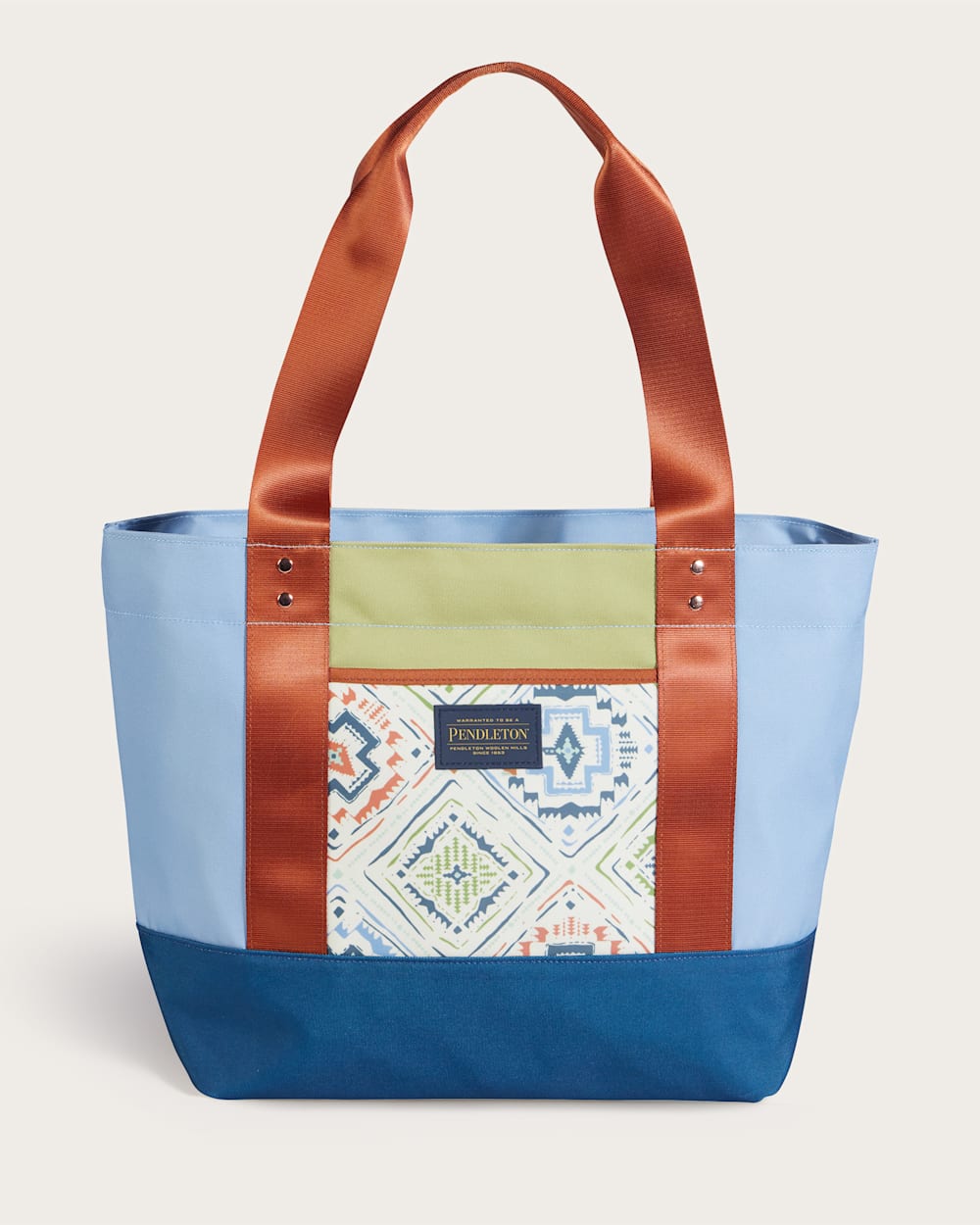 HARDING BEACH CANOPY CANVAS TOTE IN BLUE MULTI image number 1
