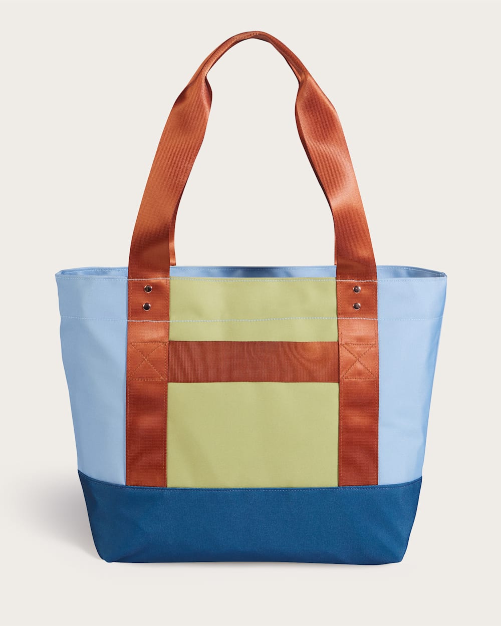 ALTERNATE VIEW OF HARDING BEACH CANOPY CANVAS TOTE IN BLUE MULTI image number 2