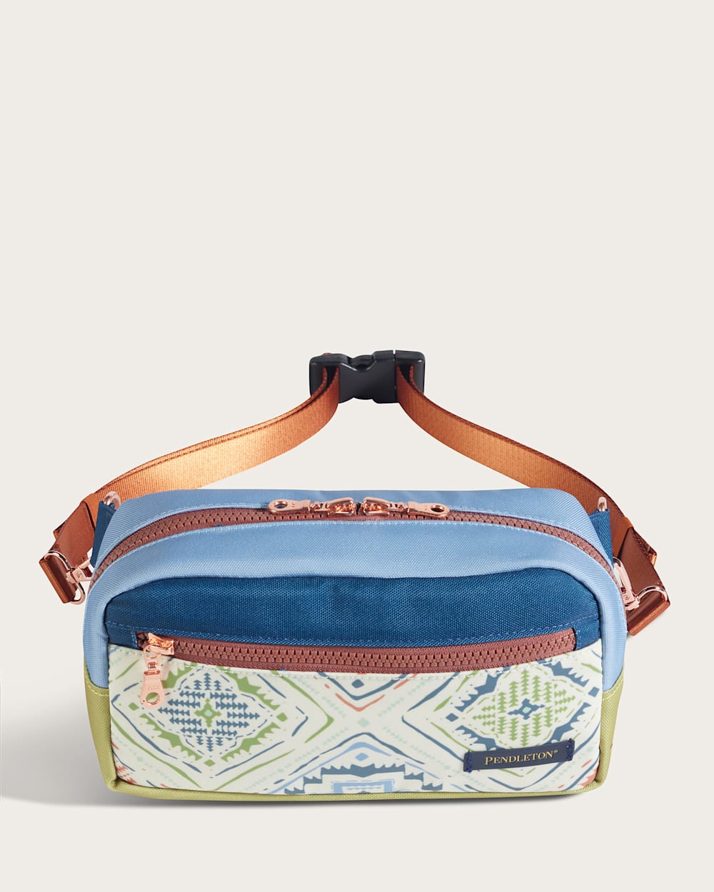 HARDING BEACH CANOPY CANVAS WAISTPACK IN BLUE MULTI image number 1