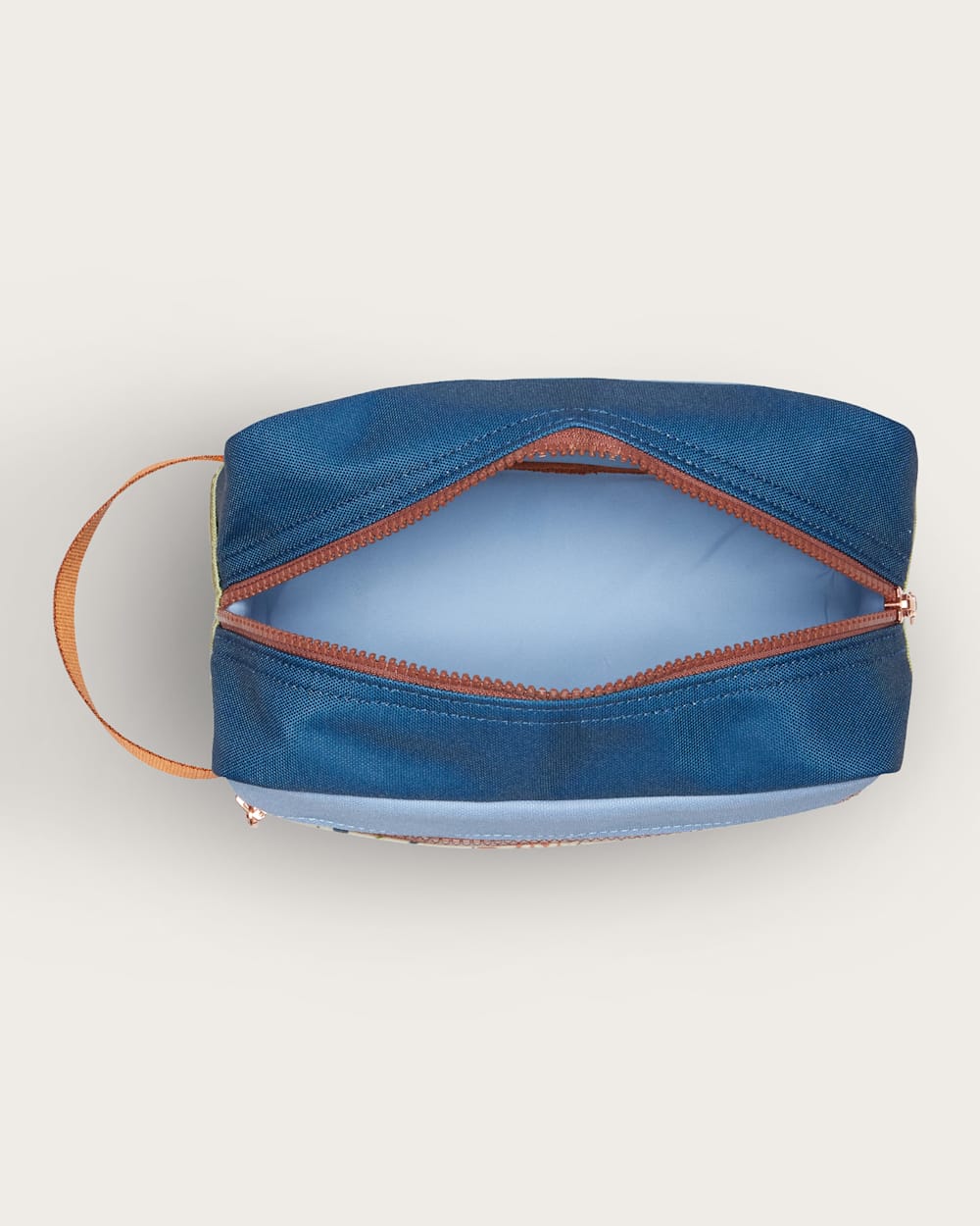 ALTERNATE VIEW OF HARDING BEACH CANOPY CANVAS CARRYALL POUCH IN BLUE MULTI image number 3