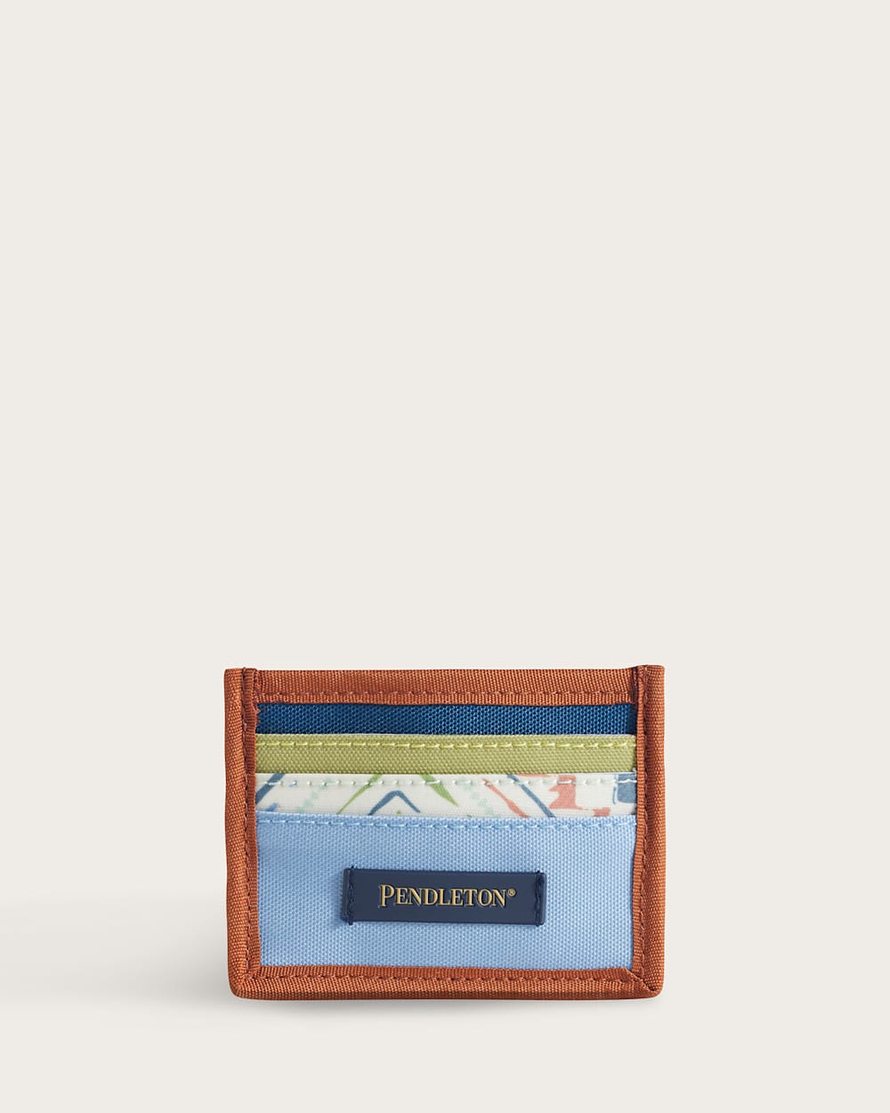 HARDING BEACH CANOPY CANVAS WALLET IN BLUE MULTI image number 1