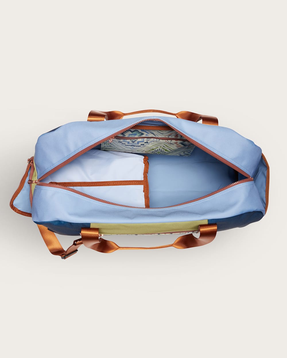 ALTERNATE VIEW OF HARDING BEACH CANOPY CANVAS WEEKENDER IN BLUE MULTI image number 3