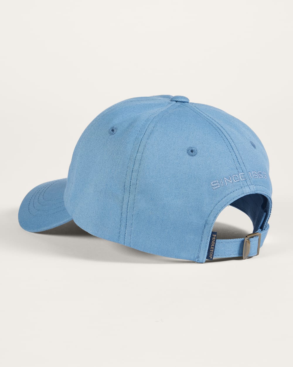 ALTERNATE VIEW OF CLASSIC LOGO SIX-PANEL CAP IN BLUE image number 2