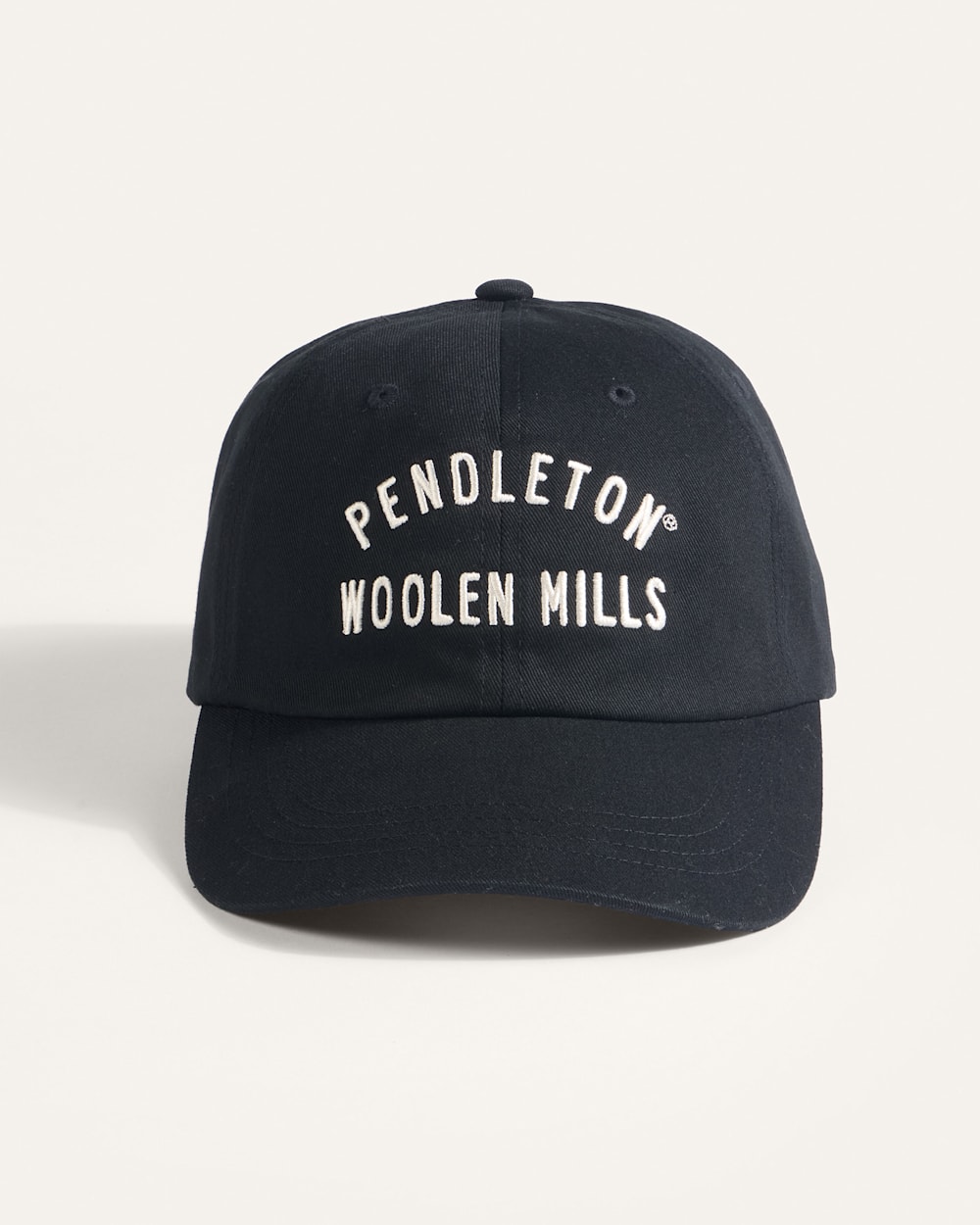 ALTERNATE VIEW OF CLASSIC LOGO SIX-PANEL CAP IN BLACK image number 3