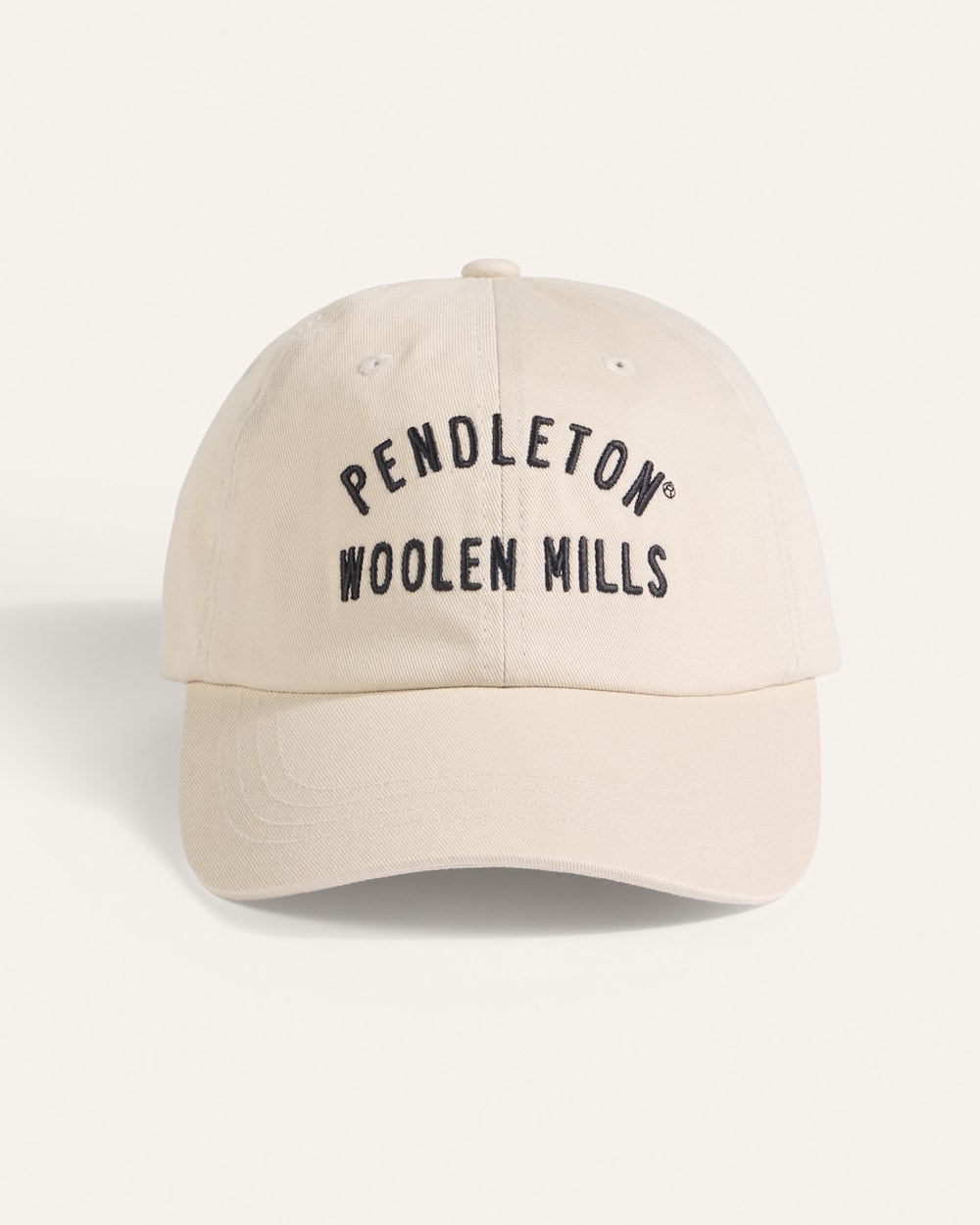 ALTERNATE VIEW OF CLASSIC LOGO SIX-PANEL CAP IN CREAM image number 3