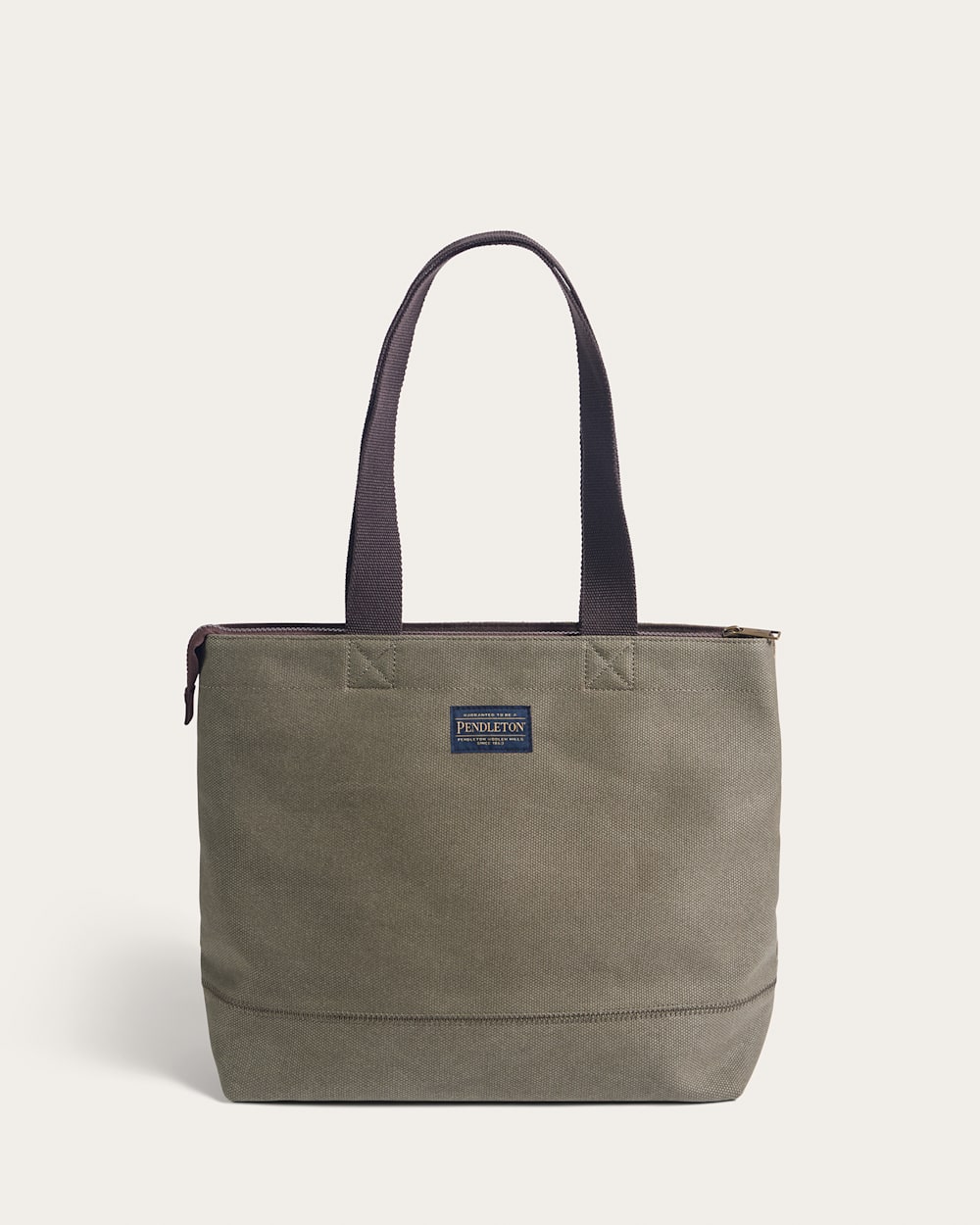 ALTERNATE VIEW OF HARDING CITY ZIP TOTE IN OLIVE image number 2