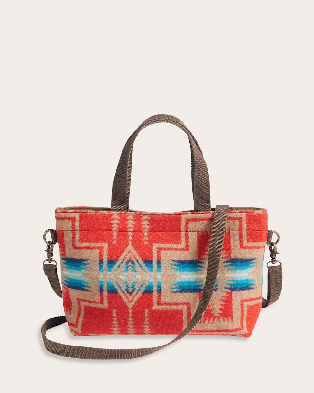 ALTERNATE VIEW OF HARDING MINI TOTE IN CHILI RED image number 2