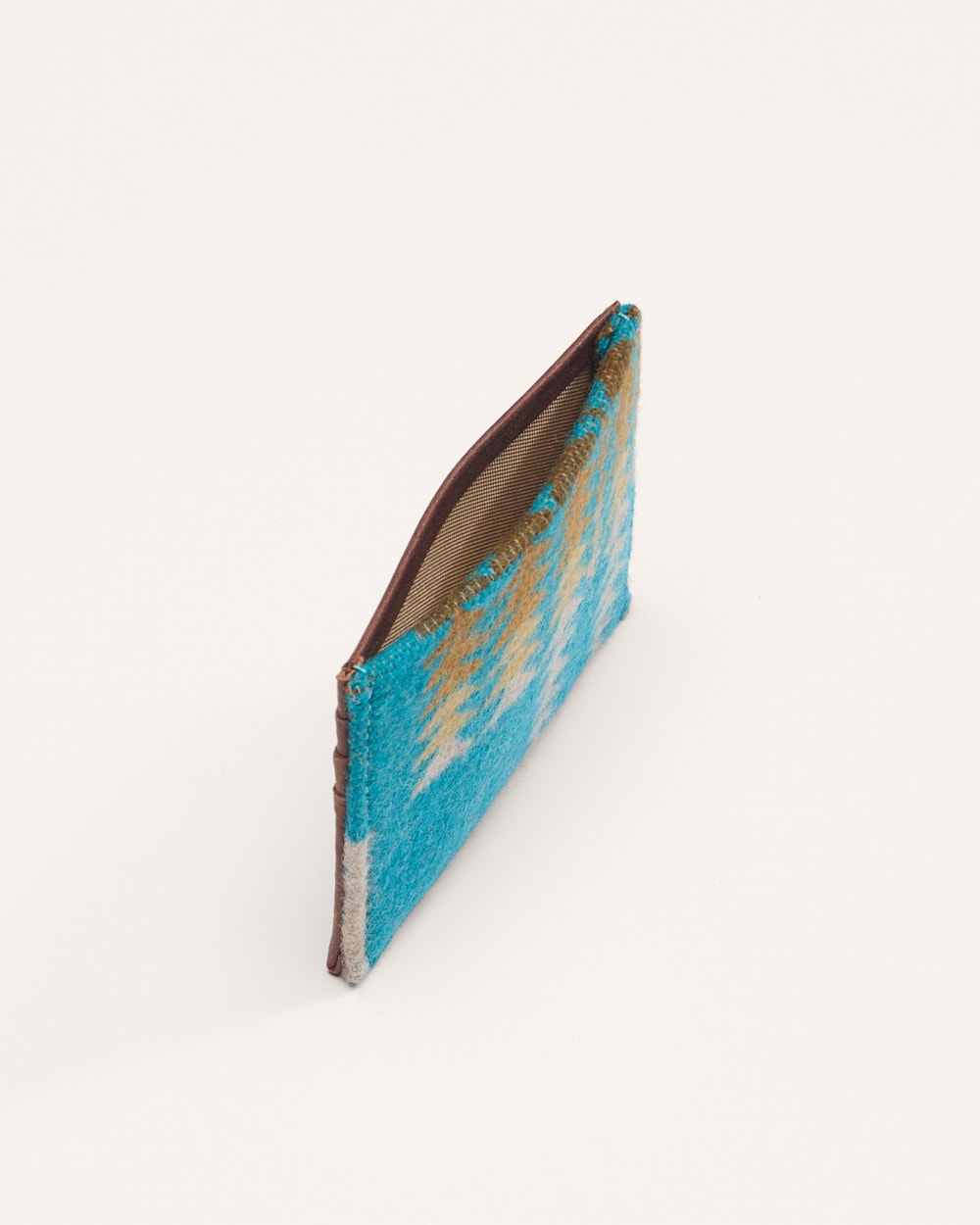 ALTERNATE VIEW OF HARDING SLIM WALLET IN TURQUOISE image number 4