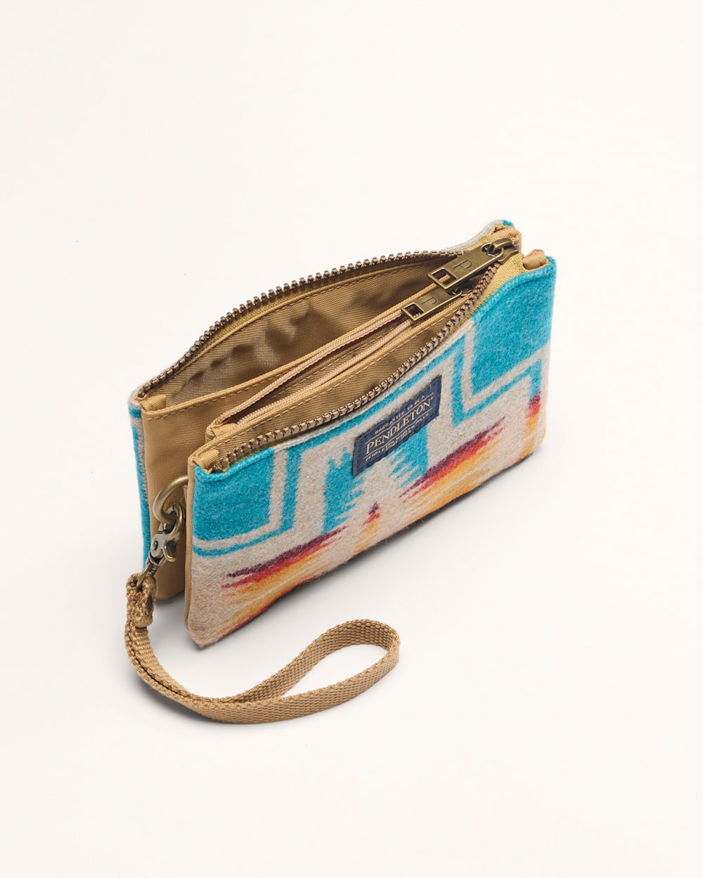 ALTERNATE VIEW OF HARDING THREE POCKET KEEPER IN TURQUOISE image number 4