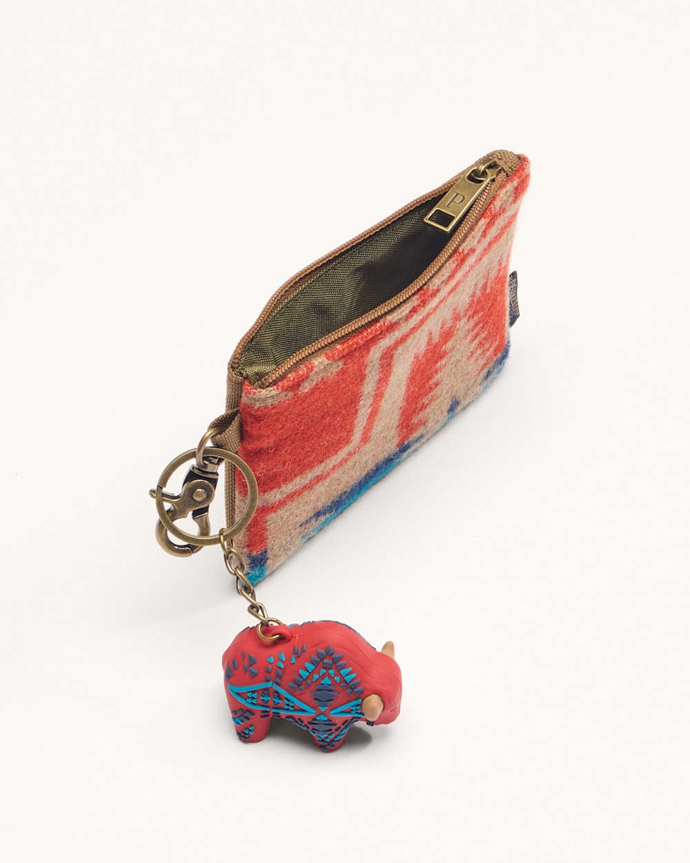 ALTERNATE VIEW OF HARDING ID POUCH IN CHILI RED image number 4