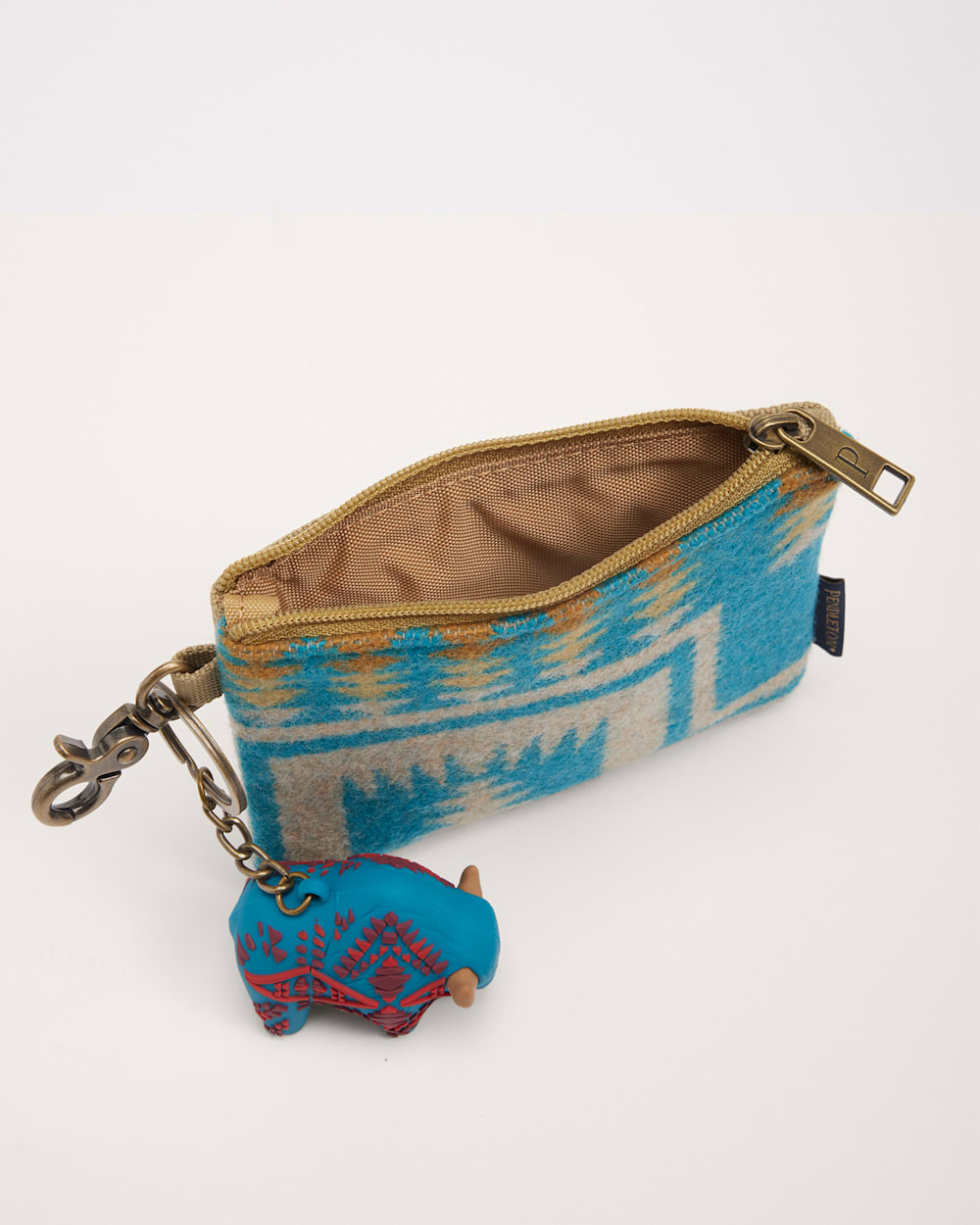 ALTERNATE VIEW OF HARDING ID POUCH IN TURQUOISE image number 3