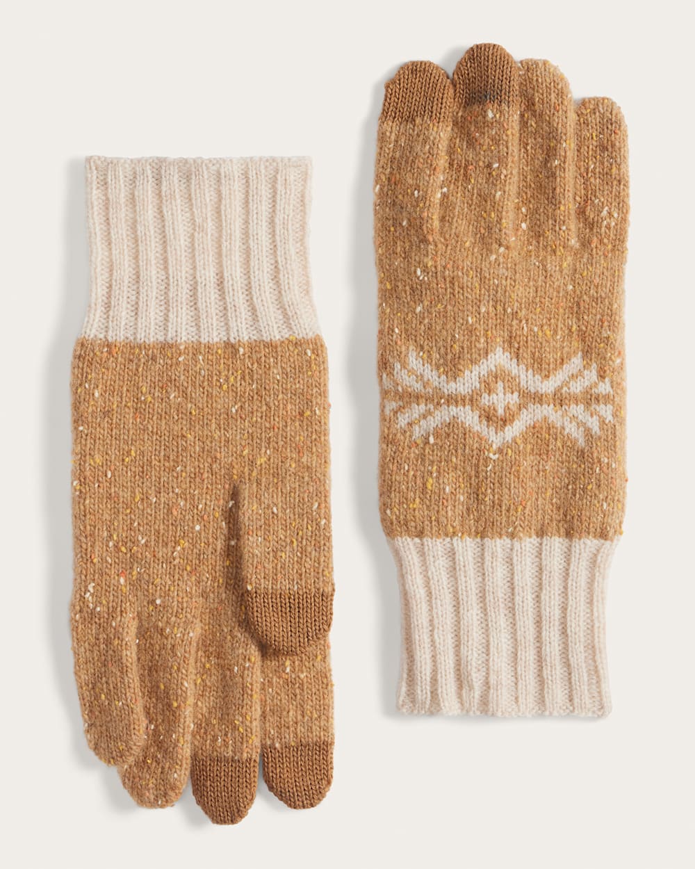 ICON LAMBSWOOL TEXTING GLOVES IN TAN image number 1