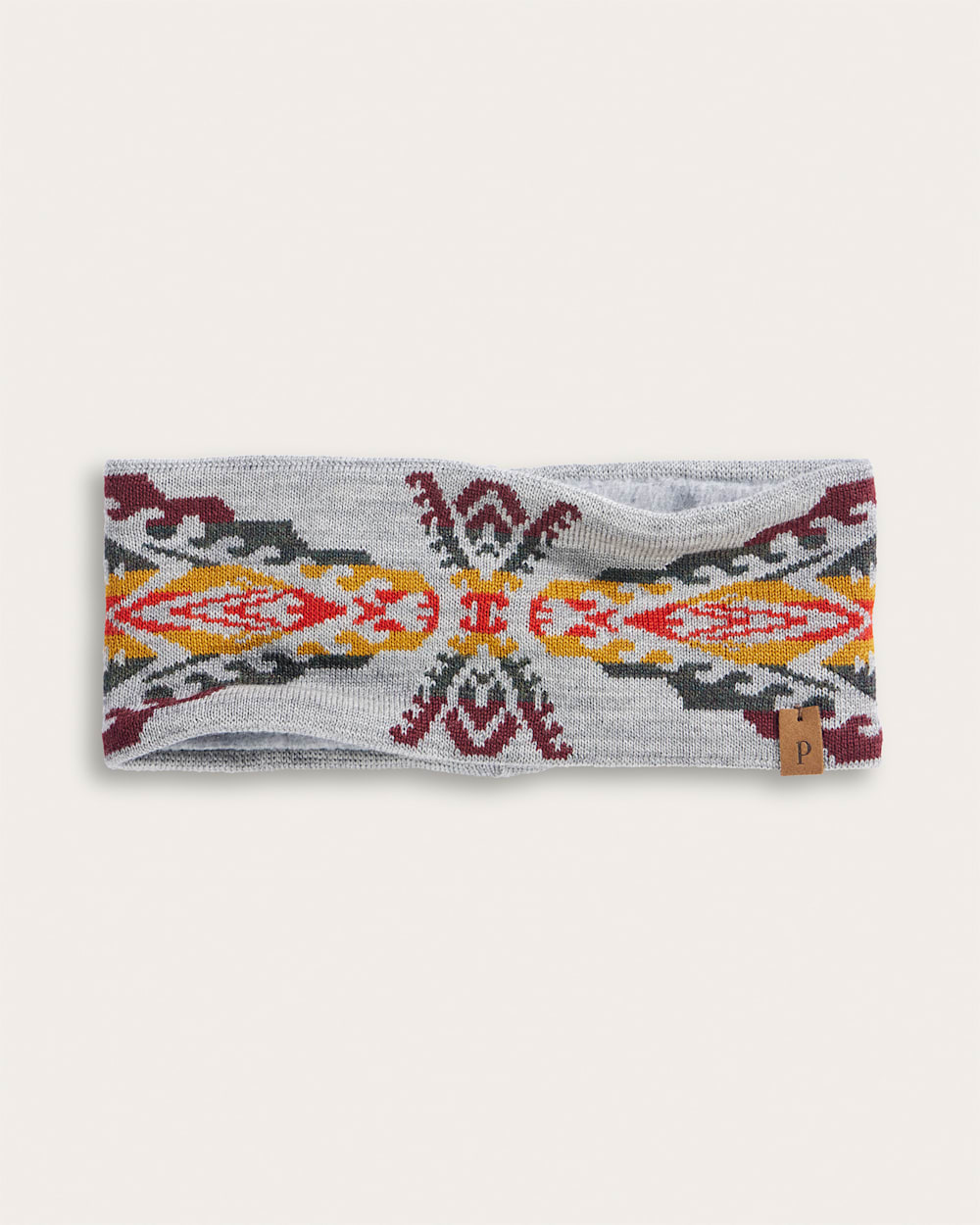 AUTUMN BIRCH FLEECE-LINED MERINO HEADBAND IN GREY image number 1
