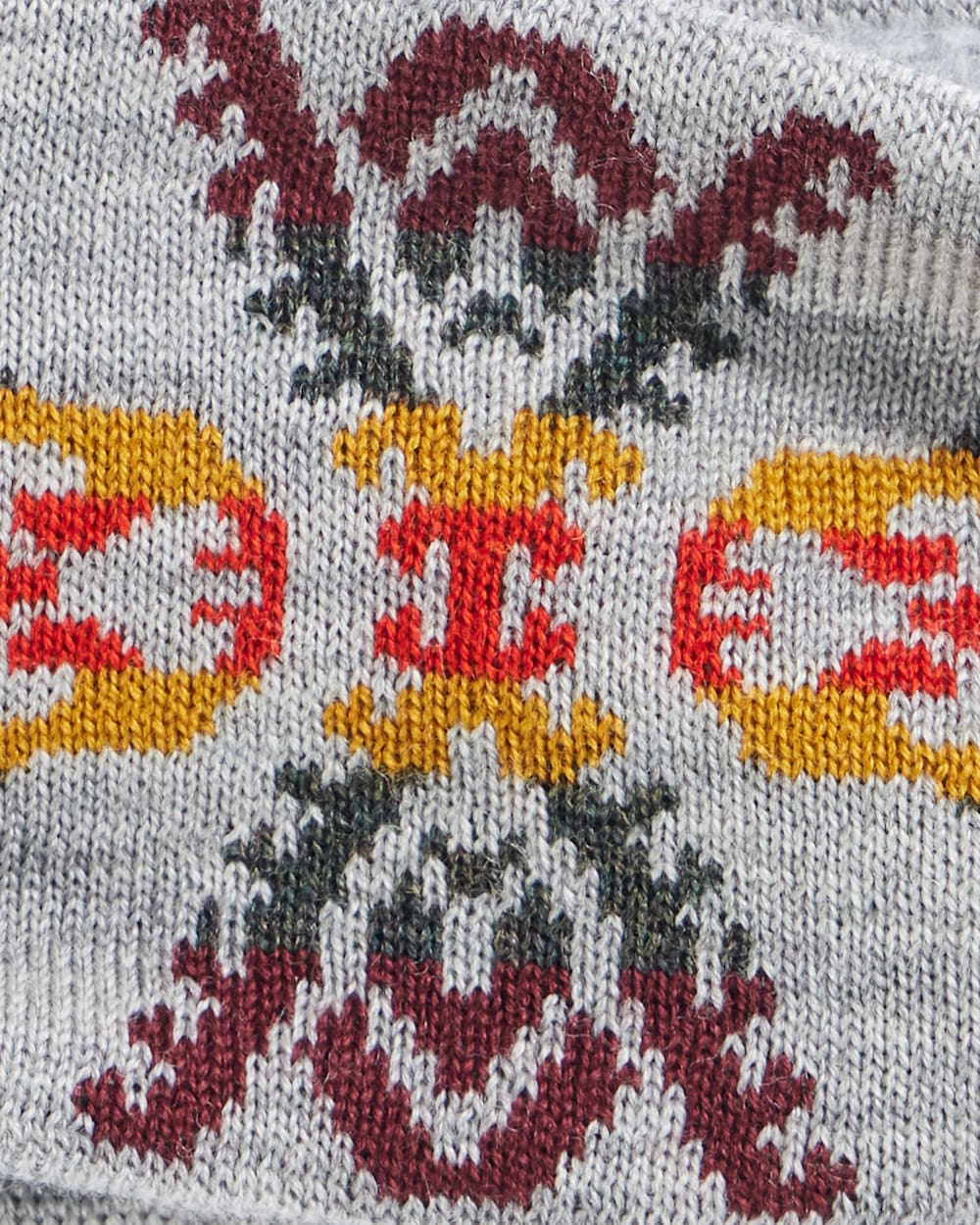 ALTERNATE VIEW OF AUTUMN BIRCH FLEECE-LINED MERINO HEADBAND IN GREY image number 2