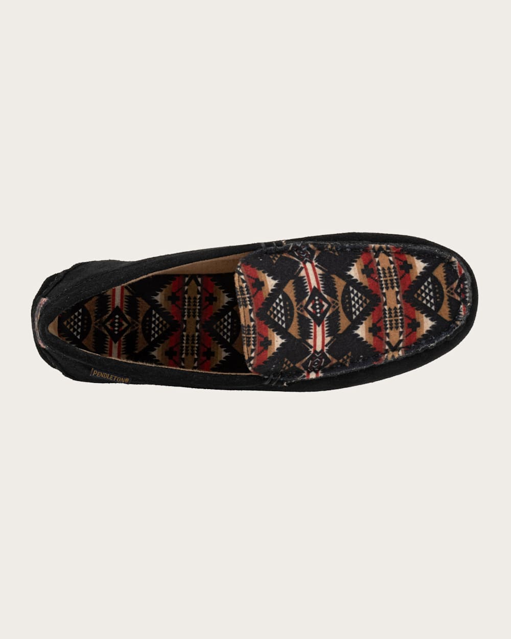 ALTERNATE VIEW OF MEN'S NEHALEM SLIPPERS IN BLACK/RED image number 3