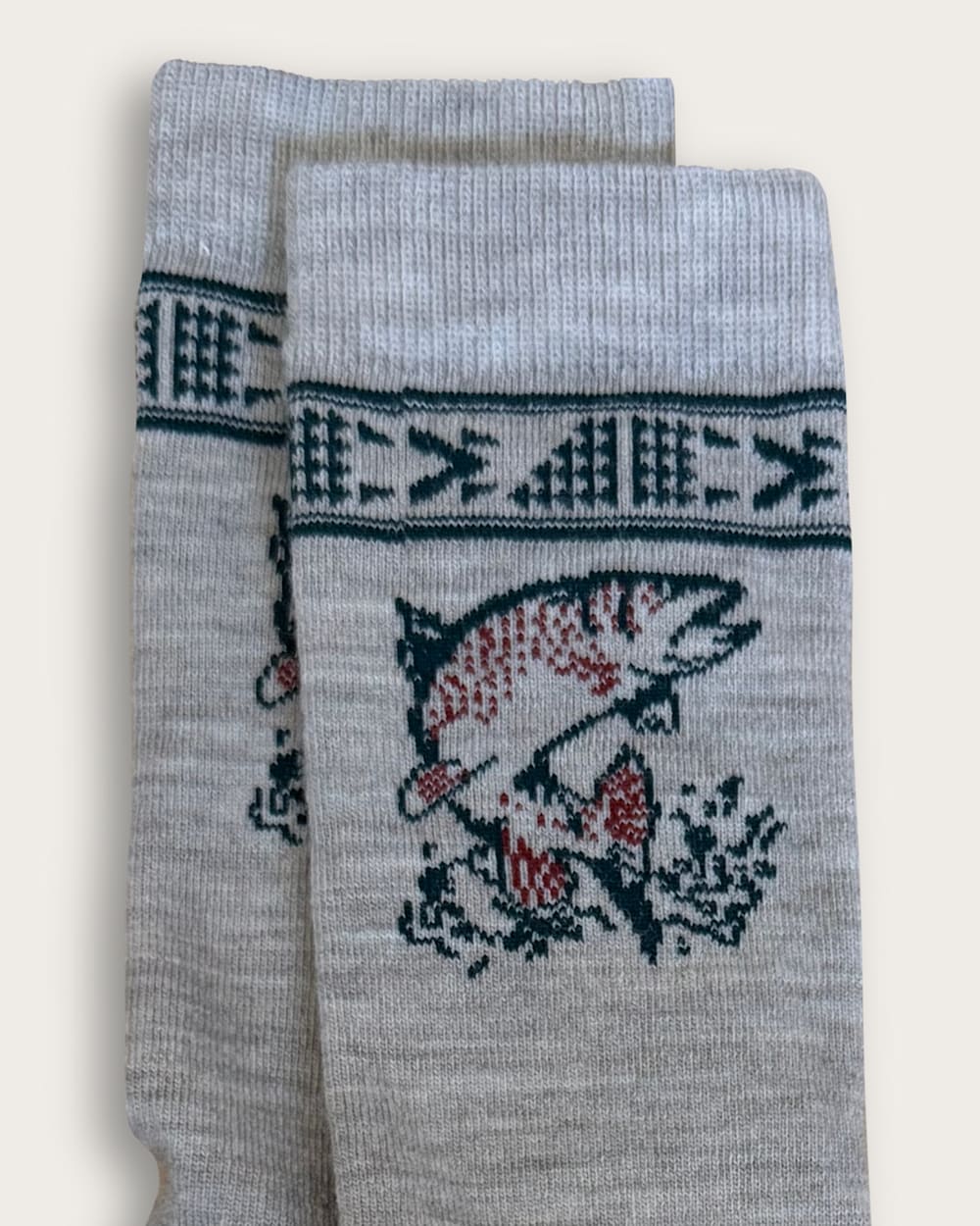 ALTERNATE VIEW OF SALMON CREW SOCKS IN TAN image number 2