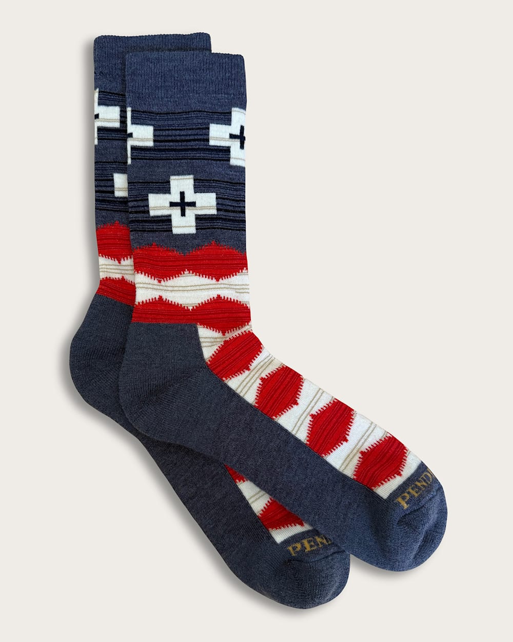 BRAVE STAR CREW SOCKS IN RED/WHITE/BLUE image number 1