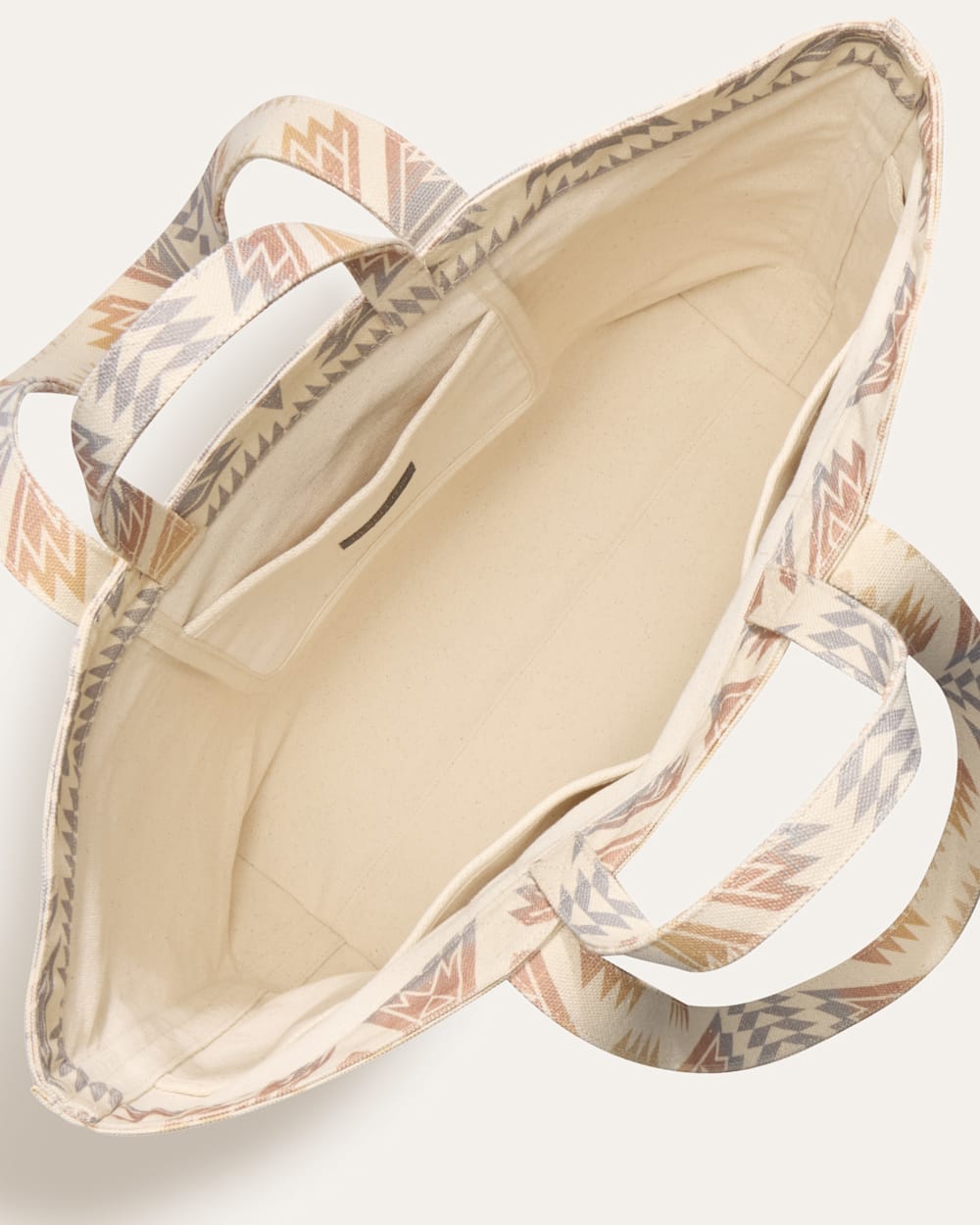 ALTERNATE VIEW OF ASTORIA CANVAS LARGE TOTE IN IVORY PONDEROSA image number 3